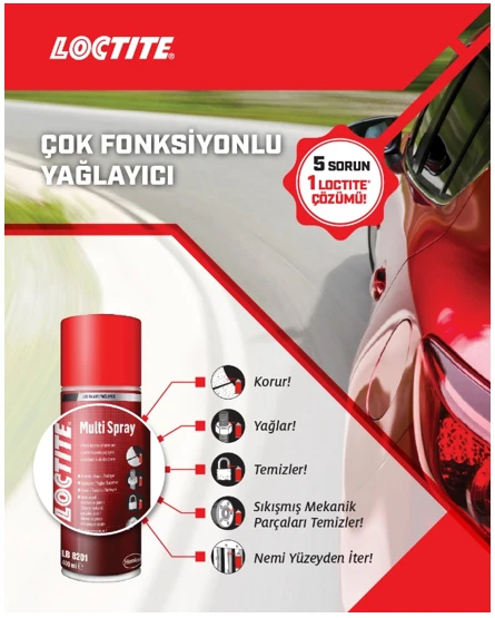 Loctite 8201 Pas Sökücü Ve Yağlayıcı Multi Sprey 200 Ml - Resim 2