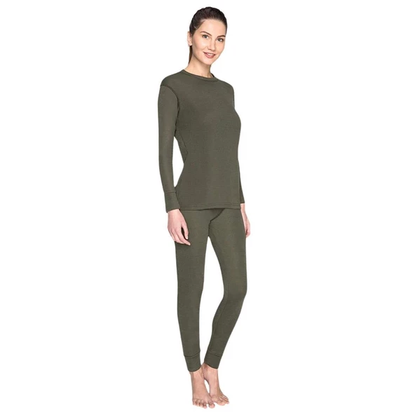 Yetişkin Termal İçlik - Thermoform - Heavy - Unisex - Haki - 10