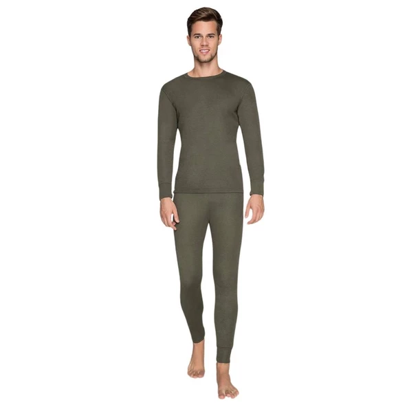 Yetişkin Termal İçlik - Thermoform - Heavy - Unisex - Haki - 9