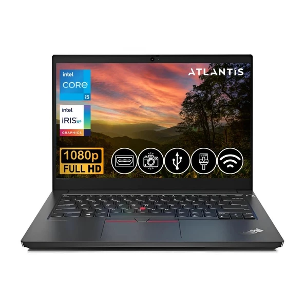 Lenovo ThinkPad E14 i5-1335U  24GB 1TB M.2 SSD 21JK0003TX ATL8  14" Fdos Dizüstü Bilgisayar