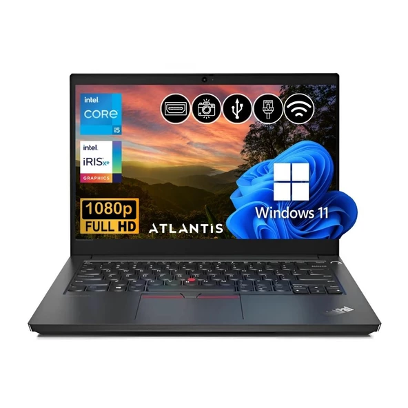 Lenovo ThinkPad E14 i5-1335U  24GB 256GB M.2 SSD 21JK0003TX ATL18  14" W11Pro Dizüstü Bilgisayar