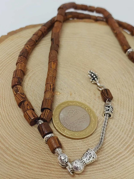 Venge Ağacı Silindir 99luk Tesbih 6mm (15395) - Resim 3