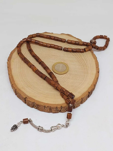 Venge Ağacı Silindir 99luk Tesbih 6mm (15395) - Resim 6