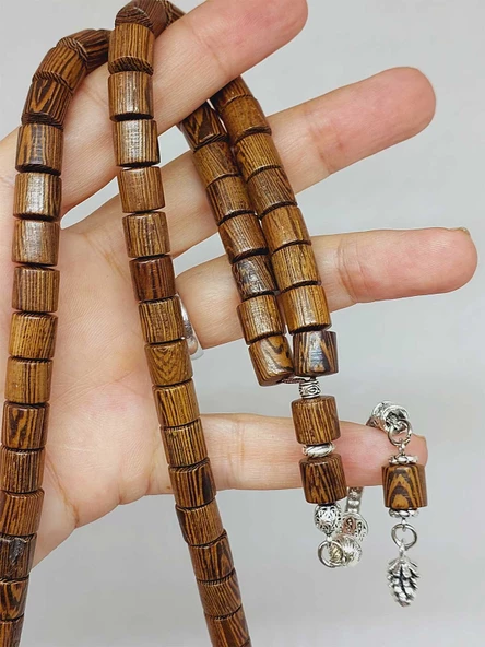 Venge Ağacı Silindir 99luk Tesbih 8mm (5147) - Resim 5