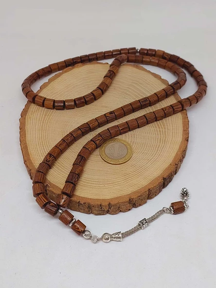 Venge Ağacı Silindir 99luk Tesbih 8mm (5147) - Resim 6