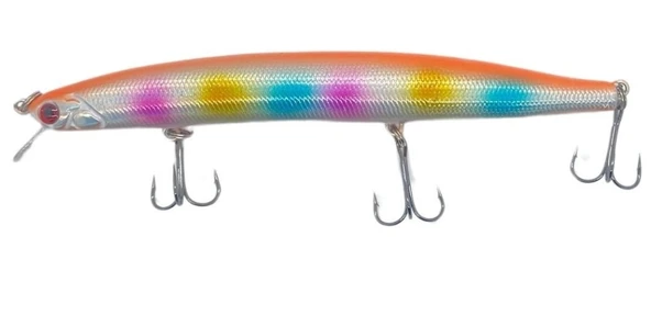 Powerex Killer 138 mm 20,4 gr 0 - 1,5m. Floating Suni Yem 6466 - 1.5 mt Dalarlı Gökkuşağı Rapala