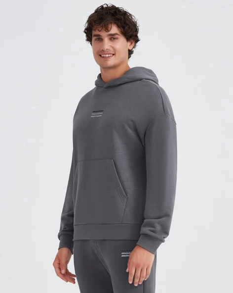 Skechers M Essential Hoodie Sweatshirt S232232-040 Kapüşonlu Erkek Sweatshirt - 2