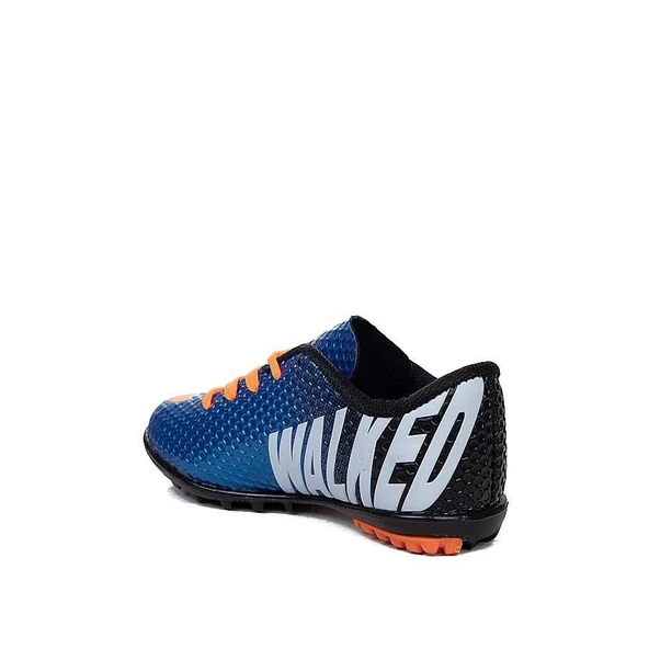 401 Mavi Turuncu Çocuk Halı Saha Ayakkabısı - 2