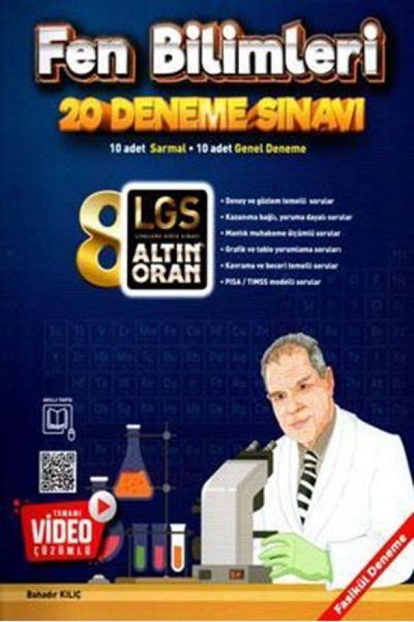 Altın Oran 8.sınıf Fen Bilimleri 20 Deneme Tamamı Video Çözümlü