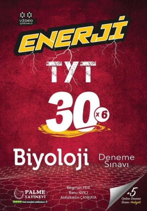 PALME YKS TYT Enerji Biyoloji 30 Deneme SınavI