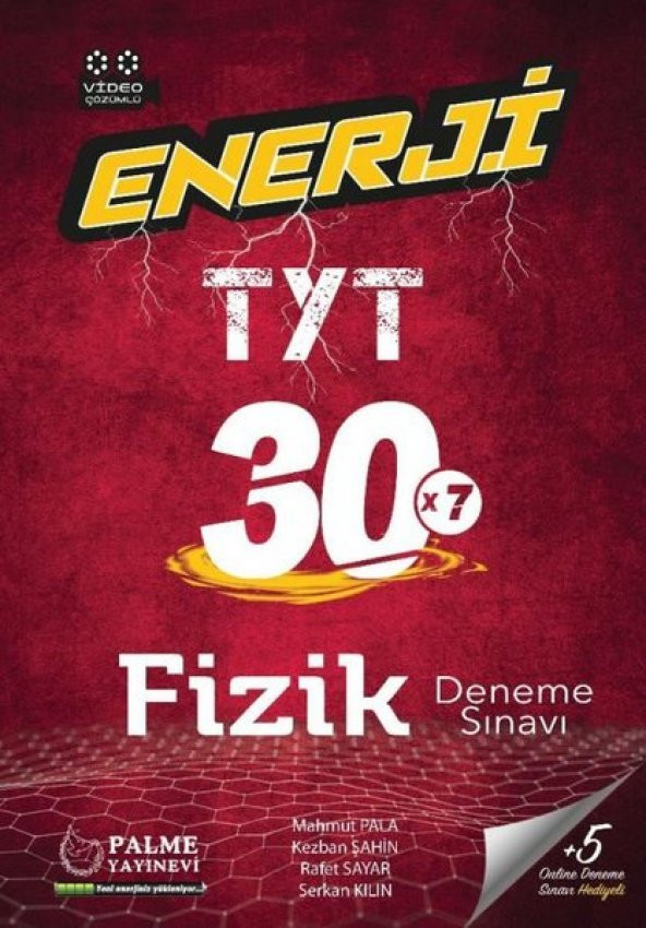 Palme Yayınevi YKS TYT Enerji Fizik 30 Deneme