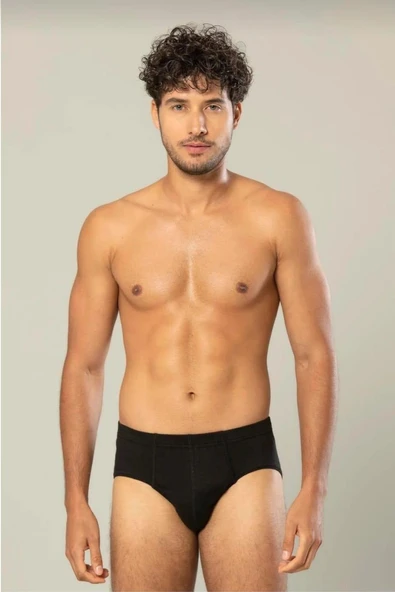 ERDEM 1300 ERKEK PENYE SLİP KÜLOT 3 ADET  BEYAZ 4XL - Resim 3