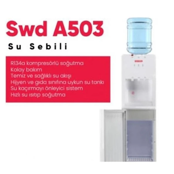 Sunday SWD A503 Sıcak Soğuk Su sebili - 3