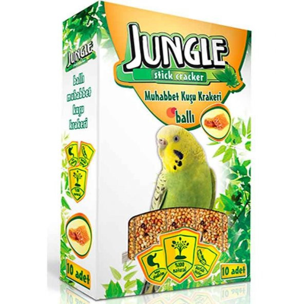 Jungle Muhabbet Kuşu Ballı Kraker 10lu