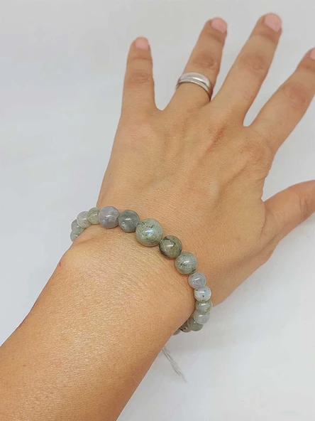 Galaksi Serisi Labradorit Taşı Tasarım Bileklik - Resim 2