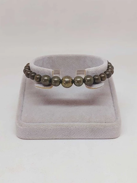 Galaksi Serisi Pirit Taşı Tasarım Bileklik - Resim 4