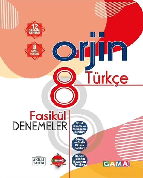 Gama 8.Sınıf Orjin Türkçe Fasikül Deneme