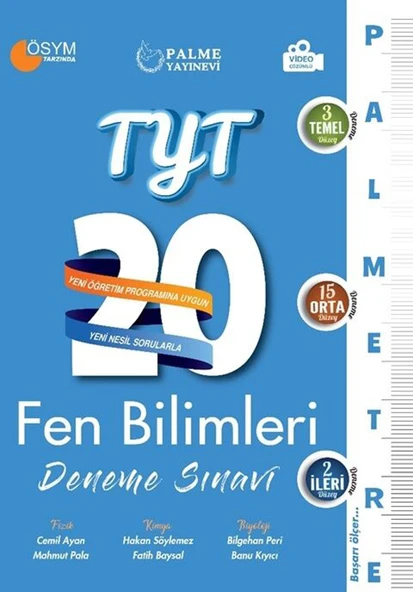 Palme Tyt Fen Bilimleri 20 Deneme Sınavı