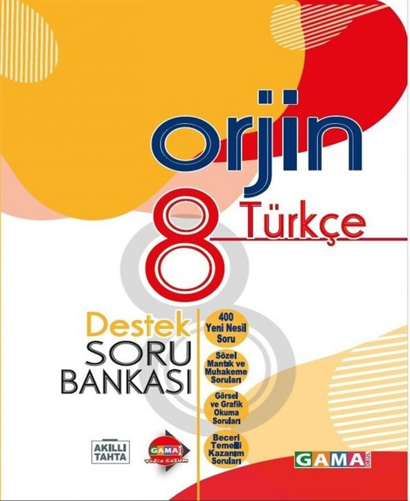 Gama 8.Sınıf Orjin Türkçe Destek Soru Bankası