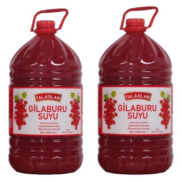 Kayseri Pazarı Gilaburu Suyu Nektarı 5 Litre x 2 Adet ürün görseli 1