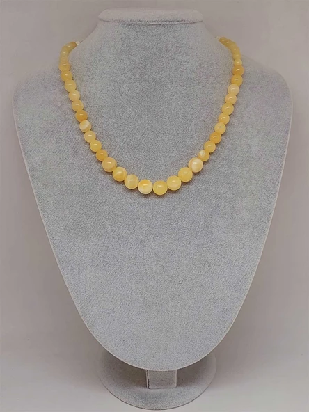 Galaksi Serisi Kalsit Taşı Tasarım Kolye - Resim 2