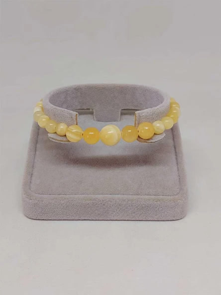 Galaksi Serisi Kalsit Taşı Tasarım Bileklik - Resim 4