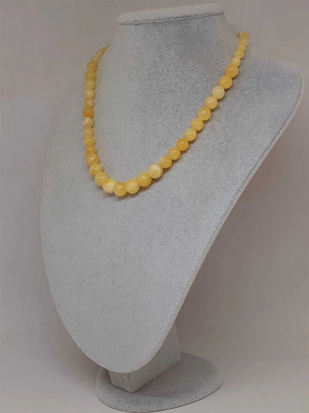 Galaksi Serisi Kalsit Taşı Tasarım Kolye - Resim 5