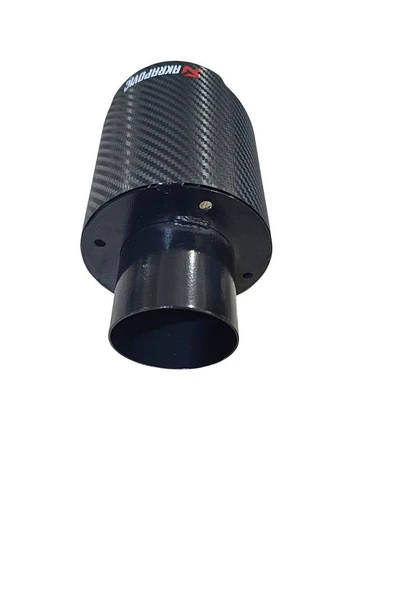 AKROPOVİÇ EKSOZ UCU YUVARLAK CARBON 76MM - 3