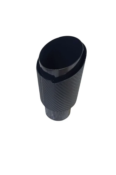 AKROPOVİÇ EKSOZ UCU YUVARLAK CARBON 100MM - 2