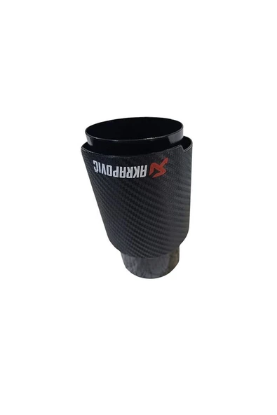 AKROPOVİÇ EKSOZ UCU YUVARLAK CARBON 100MM - 5