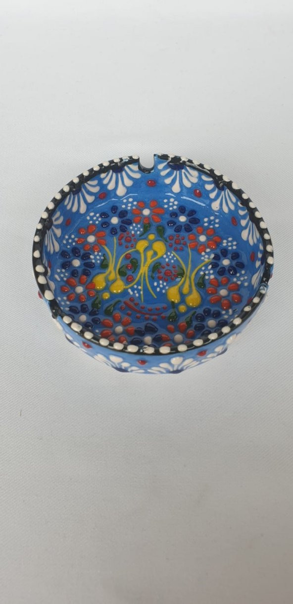 KÜTAHYA SERAMİK SİYAH OSMANLI DESENLİ KÜLLÜK - 4
