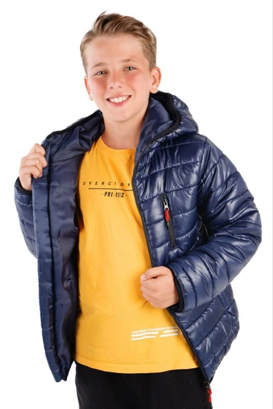 Erkek Çocuk Su Ve Rüzgar Geçirmez Bere Atkılı Mont 6/10 Yaş - 2