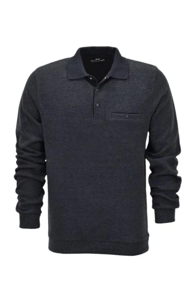 Erkek Polo Yaka Cepli Sweatshirt  6857 BGL-ST04024 - Resim 8
