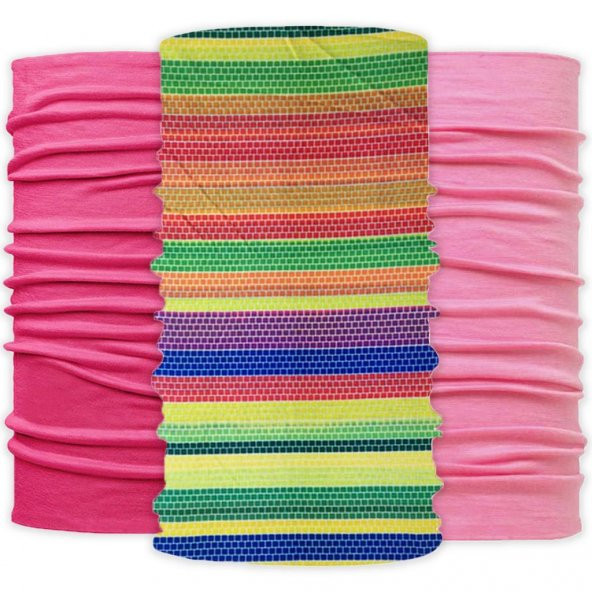 Knmaster Pink 3lü Paket Buff Bandana TÜRK MARKASI