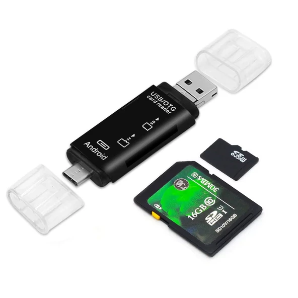 Valkyrie OTG Type C & Micro USB & USB 3in1 Kart Okuyucu USB2.0 - 4