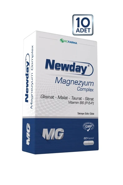 Newday Magnezyum Complex 60 Kapsül 10'lu