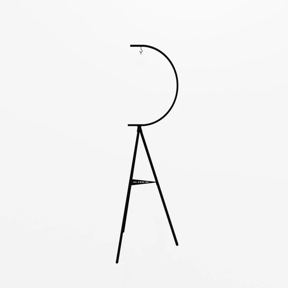 Dekoratif Metal Çiçeklik Saksı Askısı Dekoratif Saksılık - Resim 3