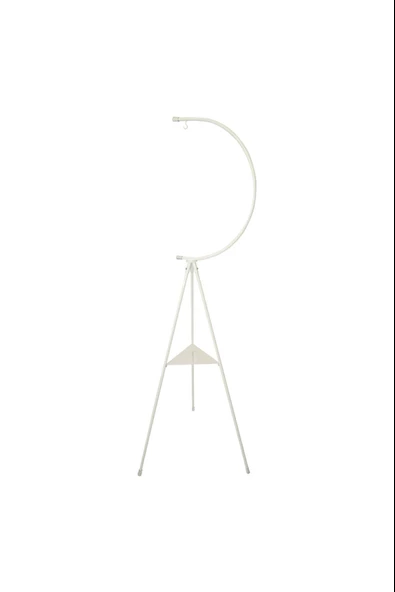 Dekoratif Metal Çiçeklik Saksı Askısı Dekoratif Saksılık Beyaz - Resim 7