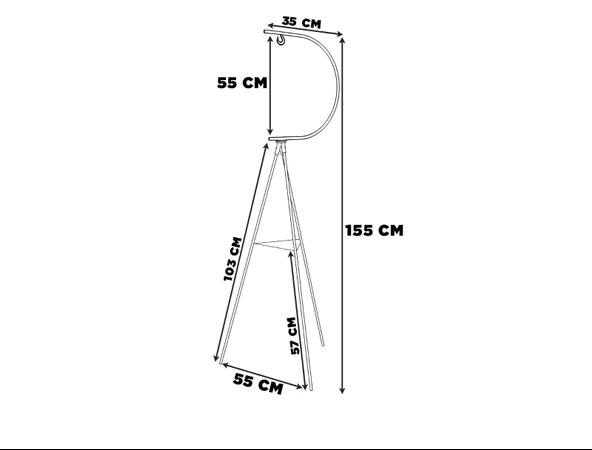 Dekoratif Metal Çiçeklik Saksı Askısı Dekoratif Saksılık Beyaz - Resim 3