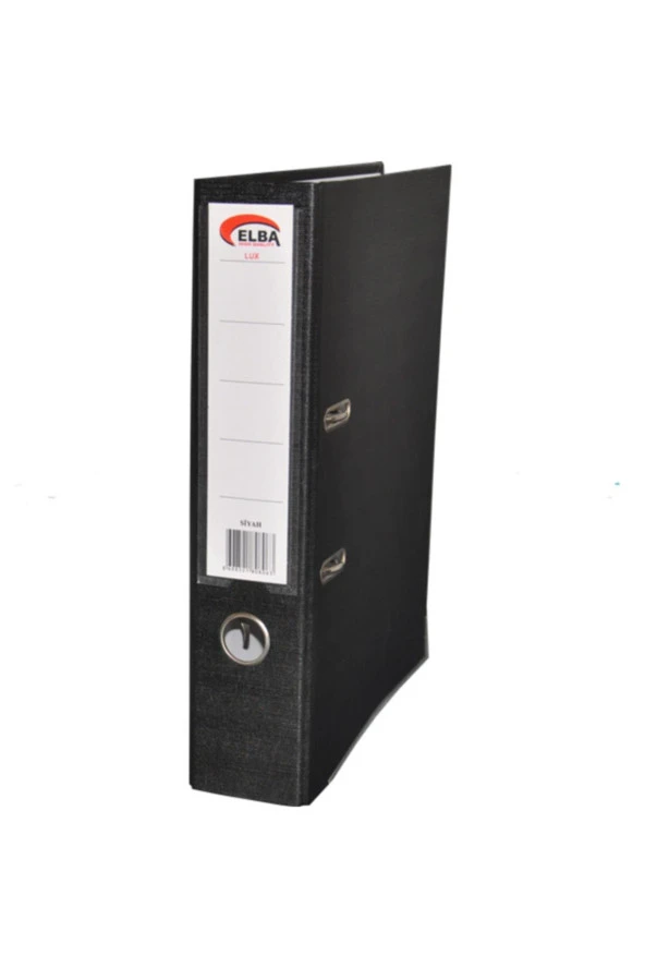 Elba Klasör Plastik Lüx Geniş Siyah Klasör (25 Adet)
