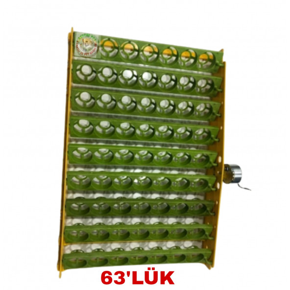 KULUÇKA MAKİNE VİYOL 63 LÜK OTOMATİK 2,5 RPM MOTORLU