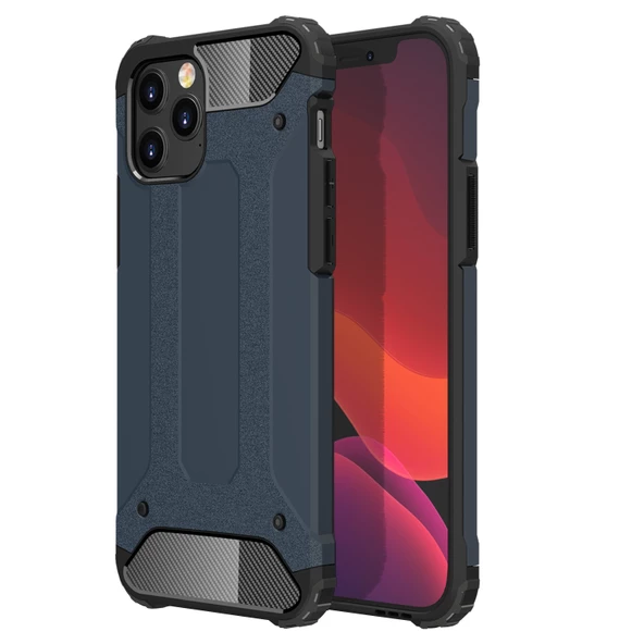 FitCase iPhone 12 / 12 Pro Zırh Tank Tam Koruma Arka Kapak - 2