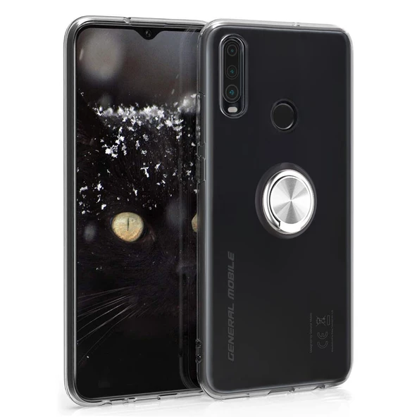 FitCase General Mobile GM 10 Kılıf Gross Ring Şeffaf Arka Kapak - 2