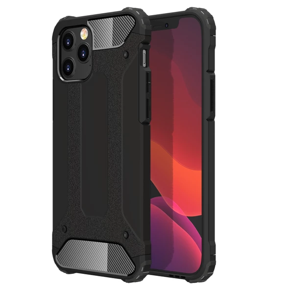 FitCase iPhone 12 / 12 Pro Zırh Tank Tam Koruma Arka Kapak - 3
