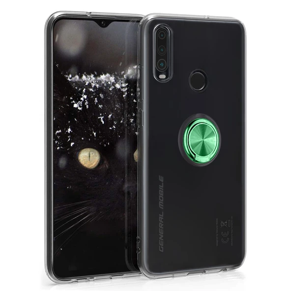 FitCase General Mobile GM 10 Kılıf Gross Ring Şeffaf Arka Kapak - 3