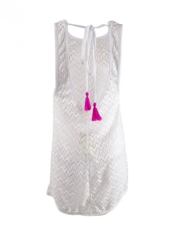 Fileli Pembe Püskül Pareo - 2