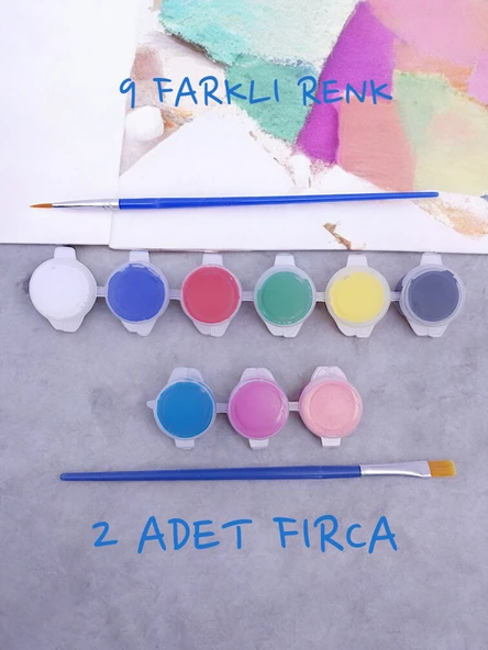 sharp&art  Taş Boyama Anne-çocuk Etkinliği, 30 Parça Taş Boyama Seti, El Beyin Gelişimi Için Aktivite - 2