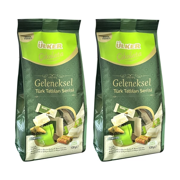 Ülker Geleneksel Türk Tatlıları Çikolata Serisi Şöbiyet & Burma Kadayıf 120g x 2 Adet