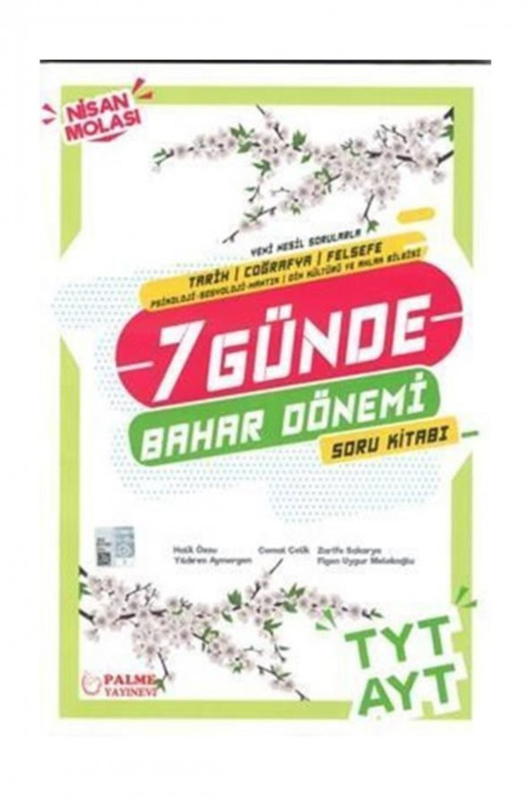 Yks Tyt Ayt (tcf) 7 Günde Bahar Dönemi Soru Kitabı