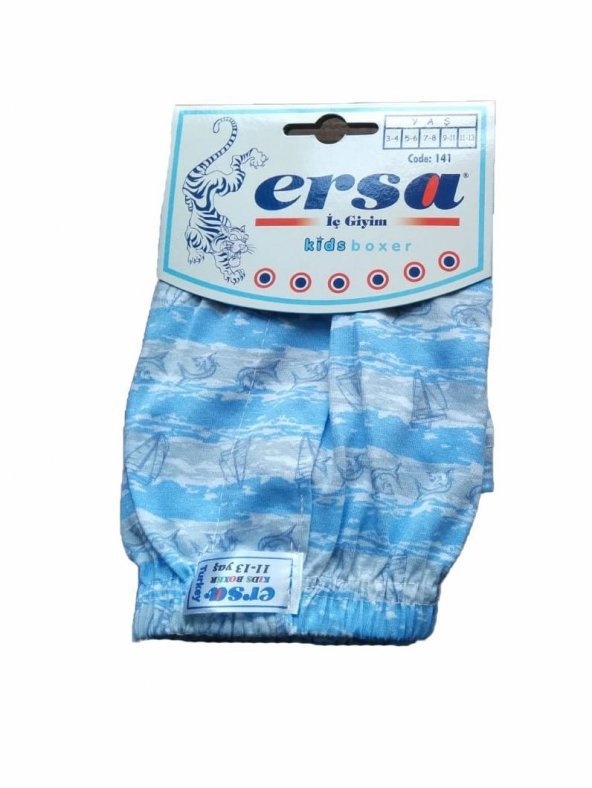 6 lı Paket Ersa Erkek Çocuk Boxer Çocuk Desenli Boxer